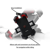 Universal Bike Handlebar Mount Adjustable Bicycle Cycle Cellphone Holder Shockproof Bikes Mobile Phone Holder for Motorcycle
