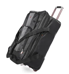 Bolsa de equipaje con ruedas de gran capacidad, bolsa de equipaje rodante de viaje con ruedas, 32 pulgadas, 28 pulgadas