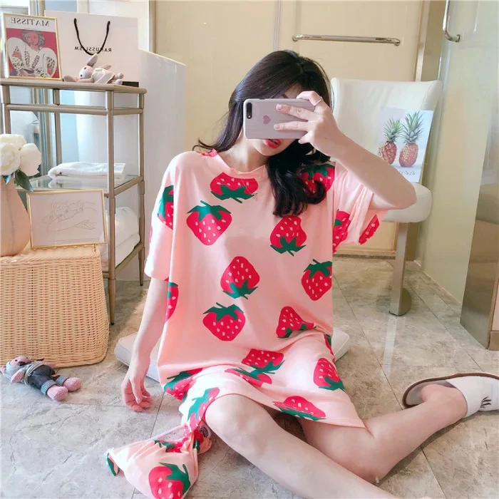 Summer Street Sexy Wrap Dresses 150KG Girls Loose Dresses Plus Size Women's Short Sleeve Dresses Women's Homecoming Nightgowns