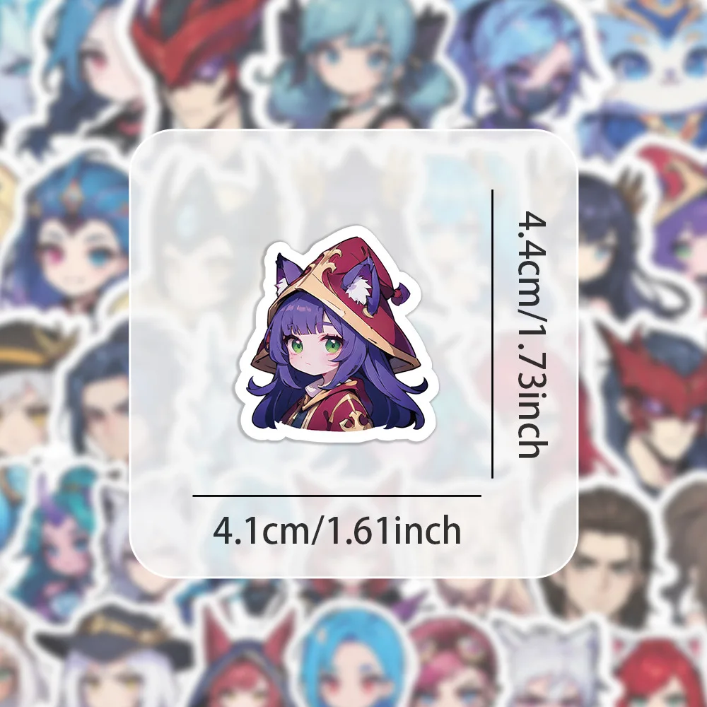 

10/60PCS Hot Game League of Legends Stickers LOL Cute Funny Meme Graffiti Decal Children's Toy Gifts for Guitar Bike Laptop