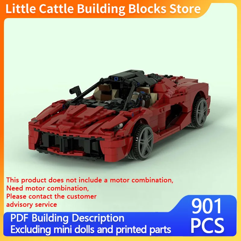City Car Model MOC Building Bricks High-Performance RC Model Car Modular Technology Children Holiday Gifts Assemble Toys Suit