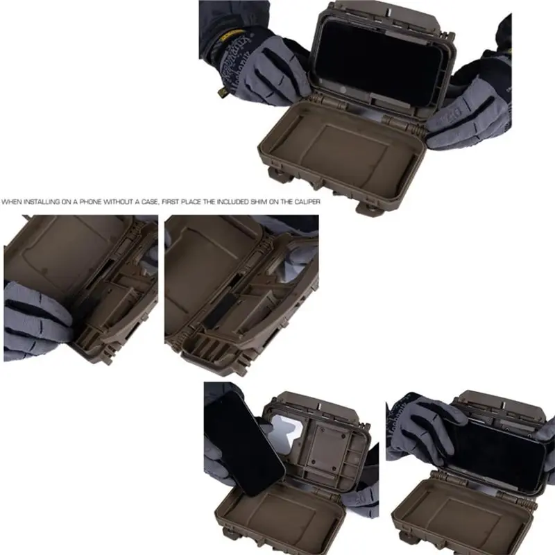 A89E-Tactical Phone Chest Mount Pouch, For Universal 15.4X7.8X1.1CM Smartphone Holster For Vest Backpack Outdoor