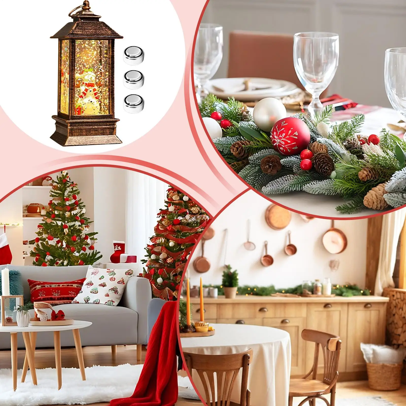 Christmas Table Lamp Cute Bedroom Lamp Desktop Ornament Nightlight Light With Soft Glow For Bedroom Living Room Apartment Home