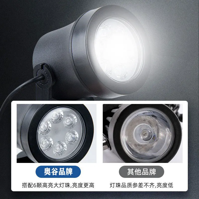 Solar LED Spotlight Outdoor Waterproof Garden Lawn Lamp Fish Pond Underwater Light Landscape Tree Spike Ground Light