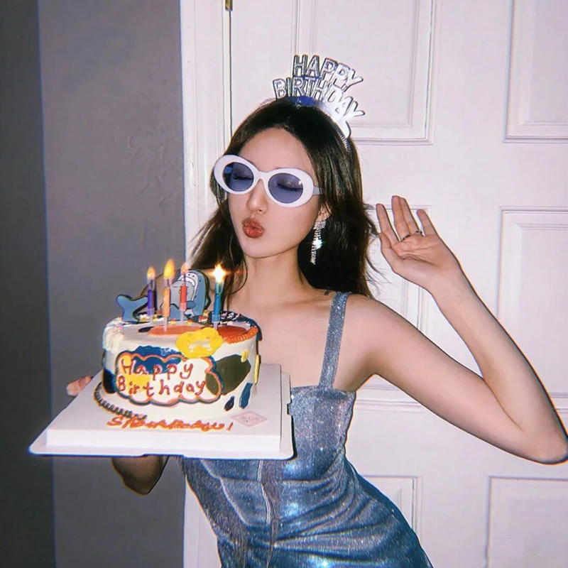 Colorful Flame Candles Instagram Creative Colorful Flame Candles Birthday Candles Party Festival Atmosphere Props