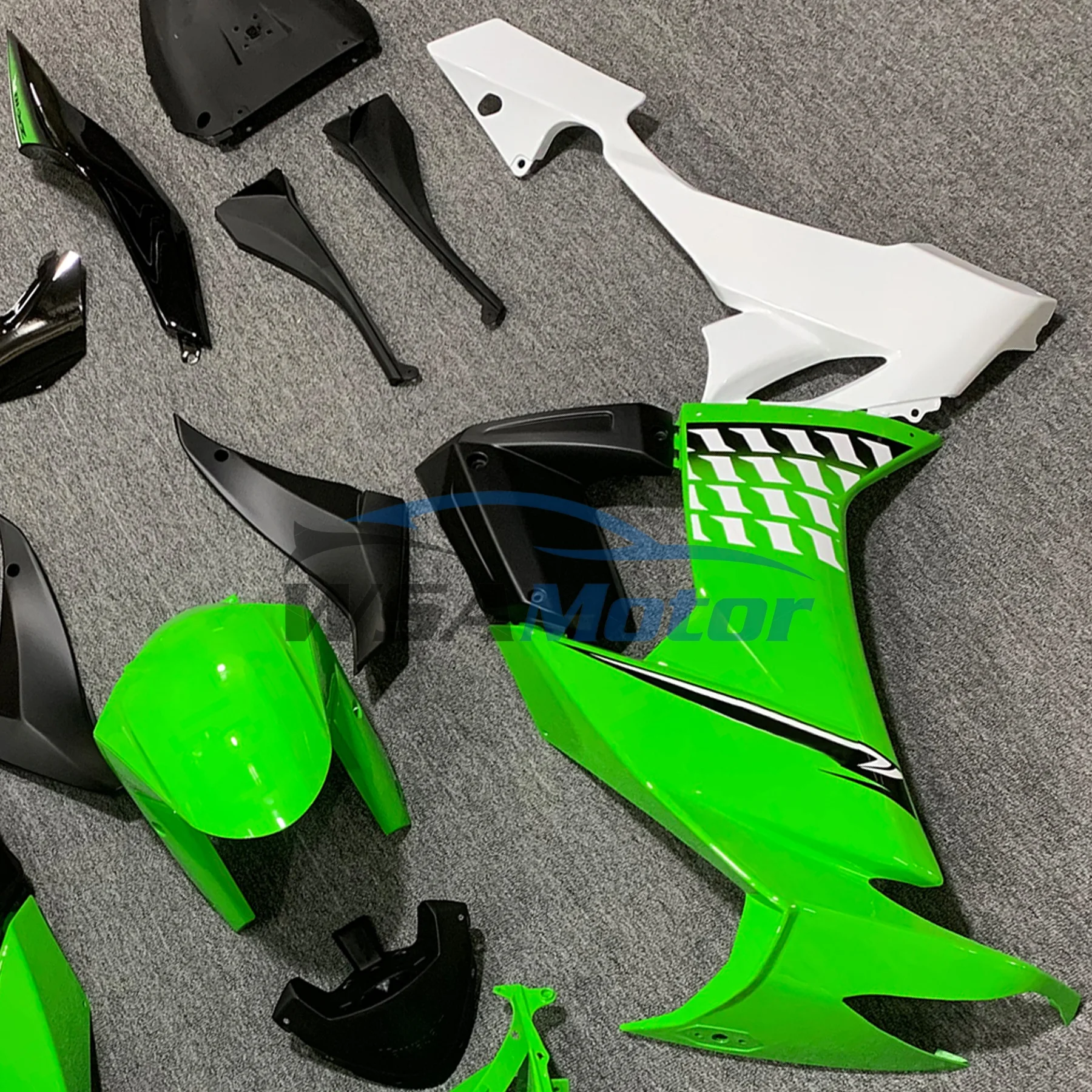 

New ABS Full Fairings Kit Fit For KAWASAKI ZX-10R ZX10R 2008 2009 2010 08 09 10 Bodywork Fairing Kit Set Custom Black Green