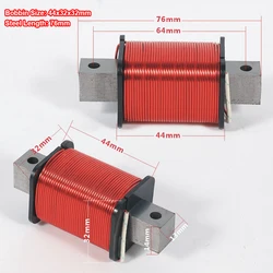 1pcs 1.33mH-11mH Audio Amplifier Speaker Crossover Inductor With Iron Core 4N Oxygen-Free Copper Wire Coil 44x32x32mm