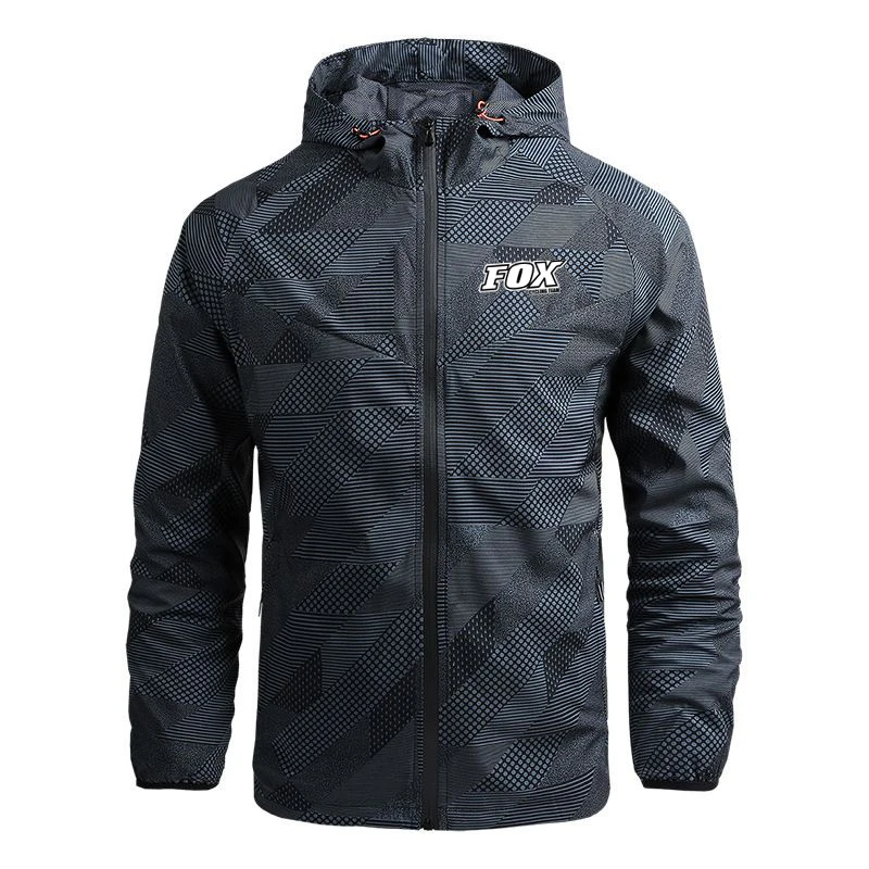 Fox Cycling Team Men Rain Jacket Ride Racing Waterproof Enduro MTB Jackets Motorcycle Mountain Bikes Clothing Bicycle Windbreake