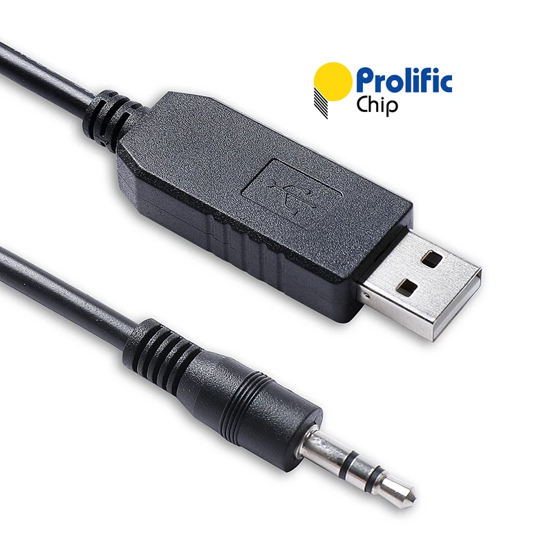 Prolific PL2303GT USB RS232 Serial to 3.5mm Stereo Plug Communication Cable for Fluke 700G Digital Pressure Gauge