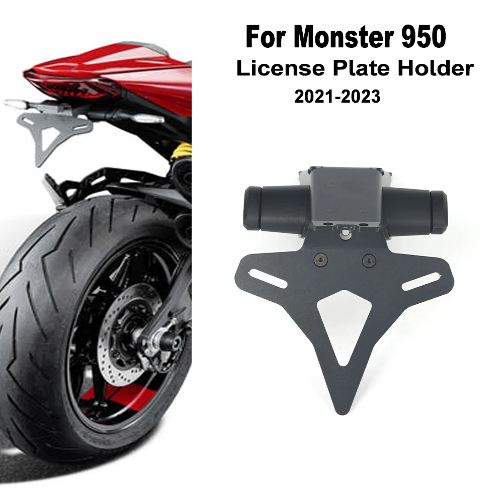

2021-2023 2022 Motorcycle License Plate Holder Rear Short Tail Mudguard Tailstock Bracket kit For Ducati Monster 950 Monster950
