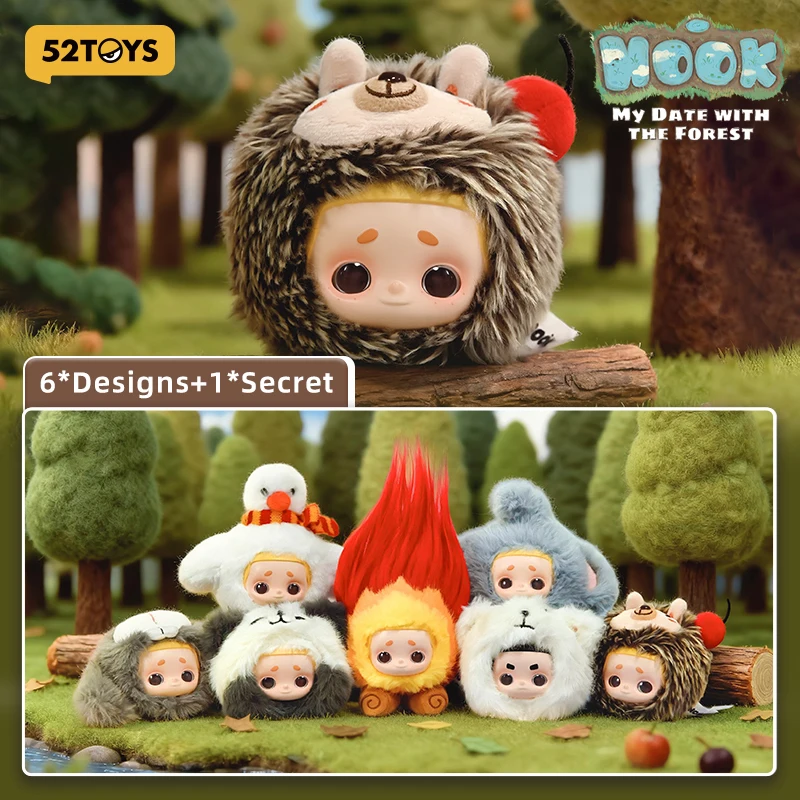 

52TOYS Mystery Box Nook My Date with the Forest Series Vinyl Plush Keychains, random Plush Toy, Bag Decoration