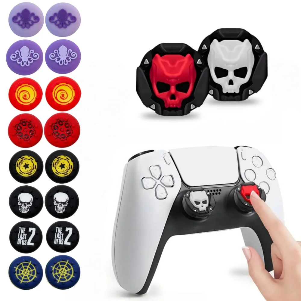 Couvercle de capuchon de poignée de manette de jeu en Silicone souple, pour PlayStation 5 PS5 Slim Pro Xbox série X/S ONES 360, accessoires de contrôleur de manette