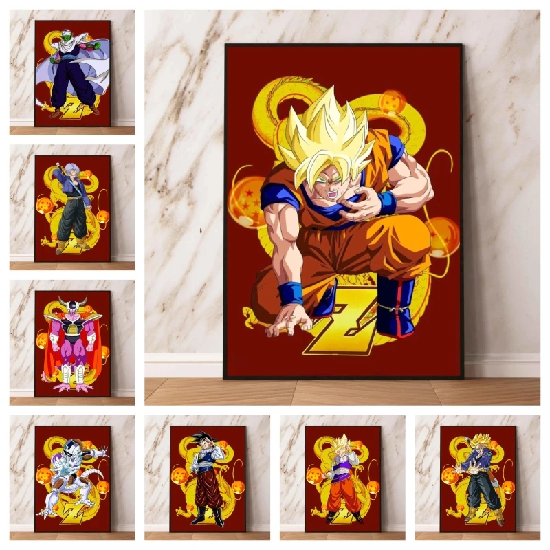 

Canvas Wall Art Picture Dragon Ball Comics Pictures Friends Gifts Poster Toys Prints and Prints Kid Action Figures Hanging