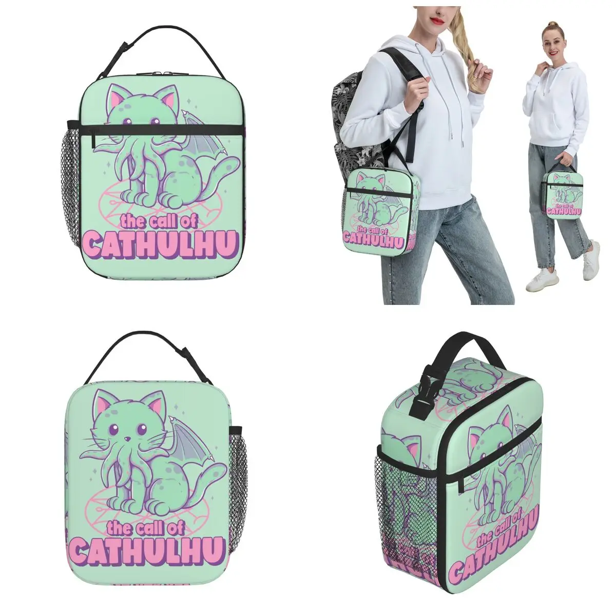 Insulated Lunch Tote Bag Games The Call Of CAThulhu Horror Accessories Storage Food Box Cooler Thermal Lunch Box For School