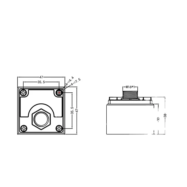 MJA39TB-02 Multi-range Triaxial High Speed Response 2G Measuring Range Industrial Vibration Position Sensor 1-400Hz
