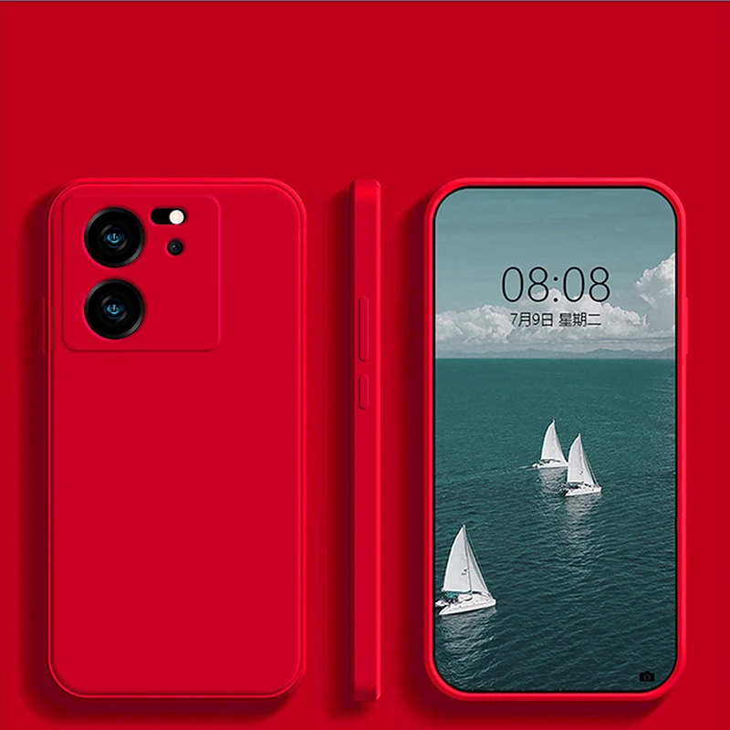 Mi 13 t 13 t mi13t pro Fall Luxus quadratische flüssige Silikon Handy hüllen für Xiaomi mi 13 t mi 13 t pro mi13t pro 5g Soft Back Cover – Detail 16
