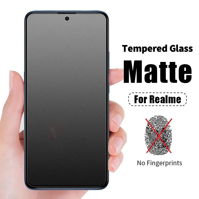 

1-3Pcs Matte Glass For Realme GT Neo 5 SE 3T 2T X3 X50 Pro Screen Protector GT Master C55 C53 C35 C33 C31 C30S C3 Tempered Glass