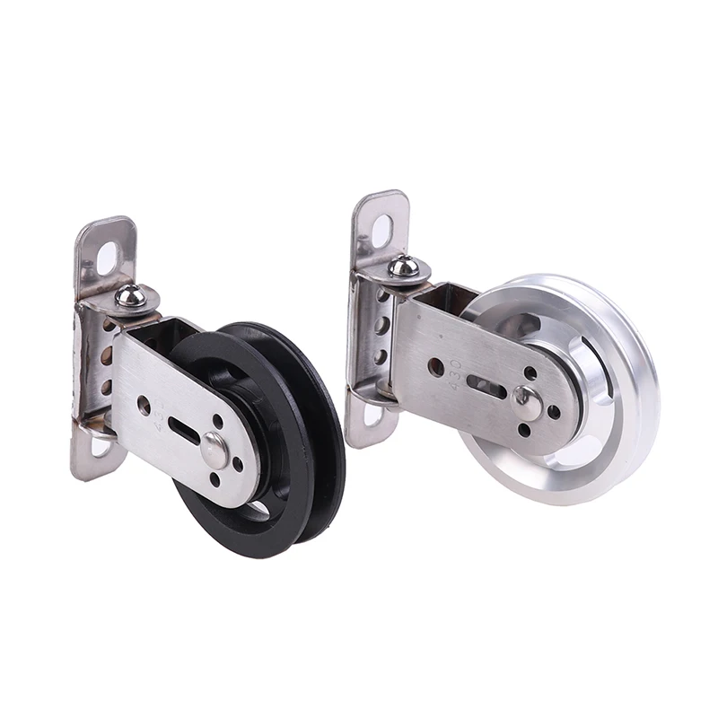 Wall-mounted Gym Home Rotating Silent Pulley DIY Lat Lift Cable System Wheel Rotating pulley fitness equipment