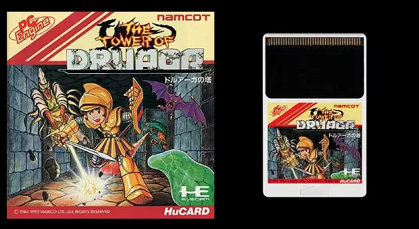 16bits PC Engine HU-CARD : TOWER OF DRUAGA ( Japan Version!! )