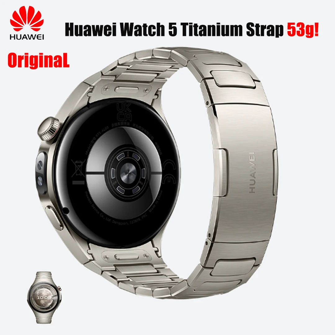 Huawei Original Titanium Strap for Huawei Watch5,53g Titanium Watchband for Huawei Watch5 46mm Smartwatch Accessories