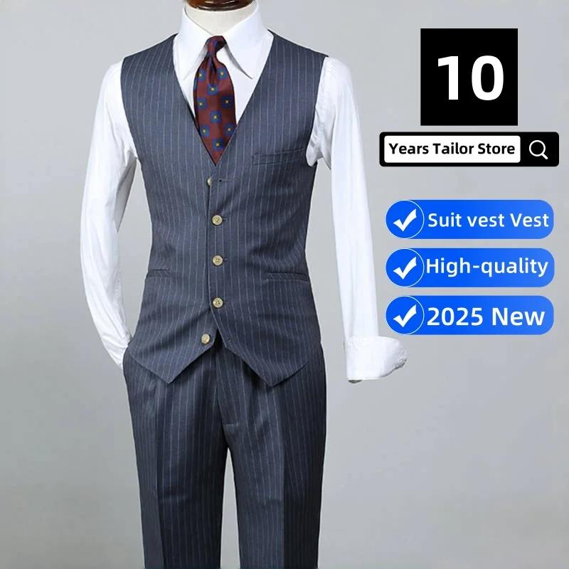

New Arrival Dress Vests For Men Vest Slim Fit Mens Suit Vest Male Waistcoat Gilet Homme Casual Sleeveless Formal Business Jacket