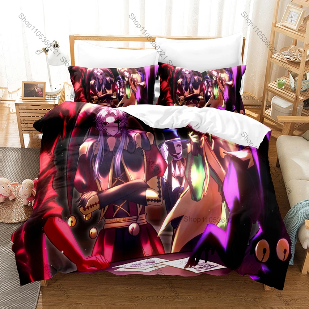 Personality Scary Clown The Freak Circus Bedding Set New Fashion Bed Set For Dorm Bedroom Decoration Anime Style Pillowcases