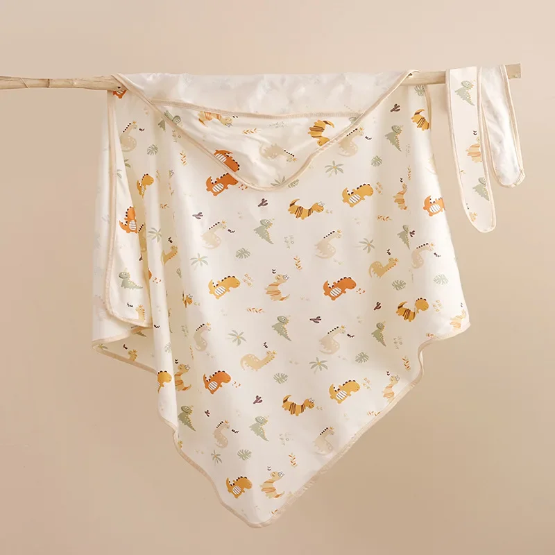 Toalha de banho para bebês recém-nascidos, cobertor Swaddle recém-nascido, pano de colcha confortável, envoltório do ninho, sono quente, bebê