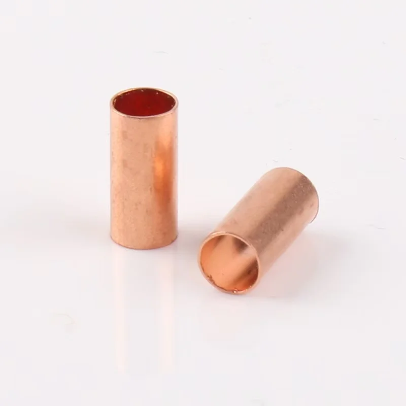 50/100Pcs Copper Pipe Connector Small Tube Cable Joint Cold Pressed Crimp Terminal for Quick Wire Connection