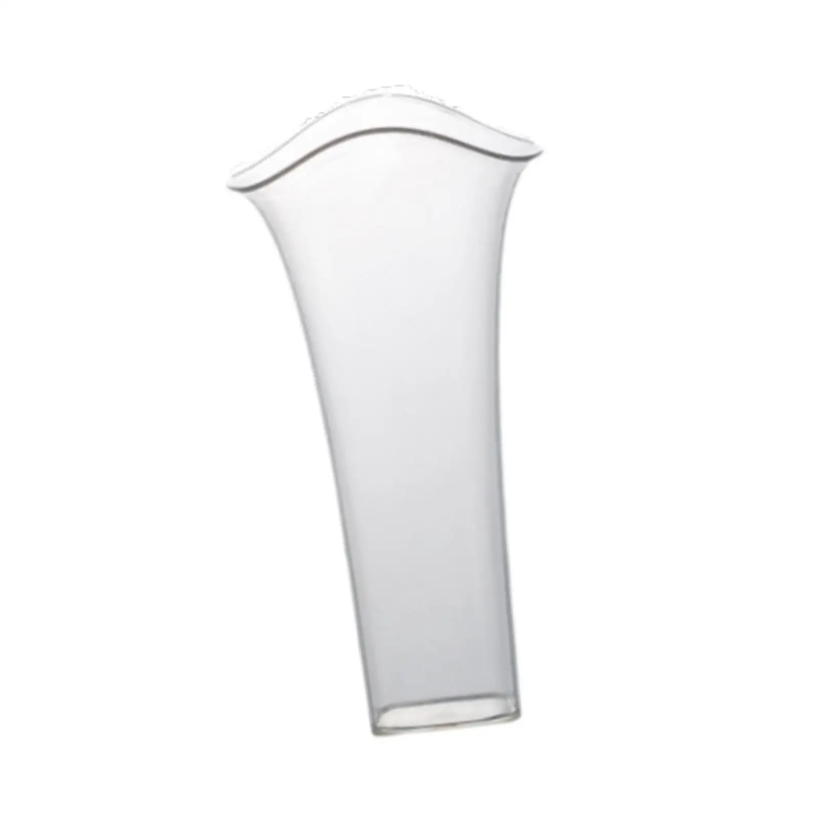 Decorative Clear Vase Shatter Resistant Flower Container for Restaurant Office Living Room Table Centerpiece