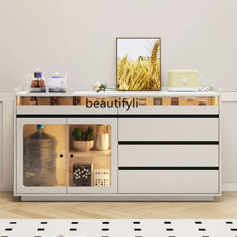 

LJYTea bar machine, dining side cabinet next to the sofa, integrated household cabinet, small desktop desktop.