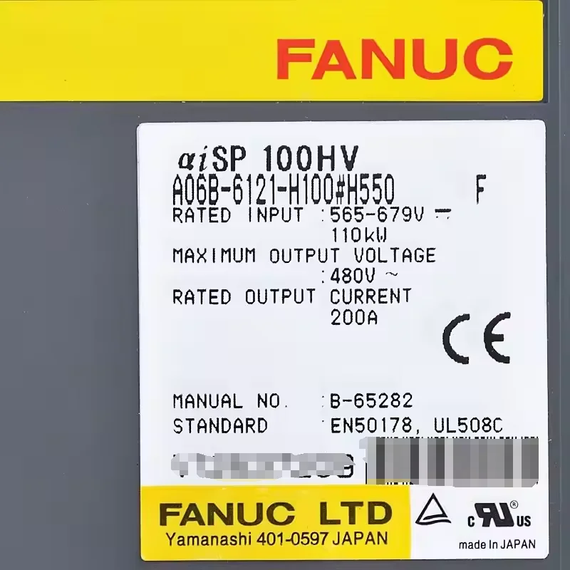 A06B-6121-H100 Fanuc Servo Drive Power Supply Module Tested Ok A06B 6121 H100