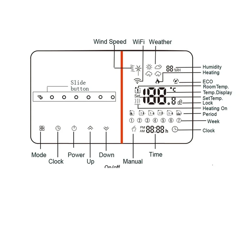 Smart Wifi Thermostat For Water / Floor Heating Electric/ Gas Boiler Works For Alexa Google Home