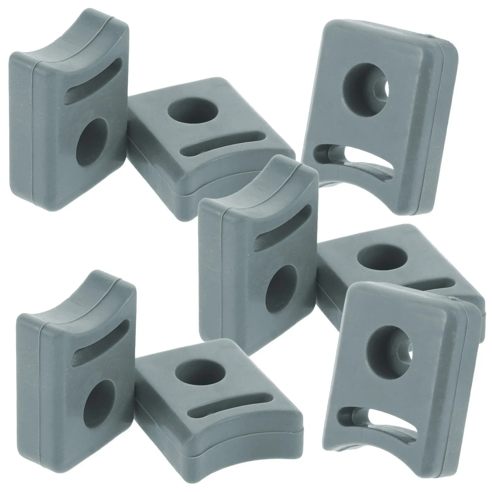 8Pcs Shower Door Hardware Anti-Collision Sliding Door Bumpers Sliding Track Stop Guide Pads Quiet Smooth Operation Bathroom