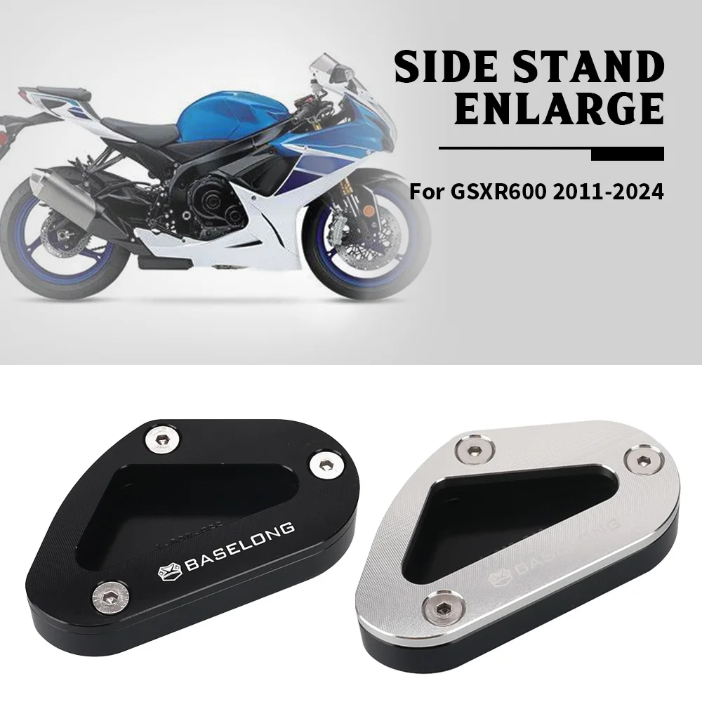 

FOR Suzuki GSXR600/GSX-R600 GSXR750/GSX-R750 GSXR1000/GSX-R1000 Side Stand Pad Kickstand Enlarger Support Extension Anti-skid