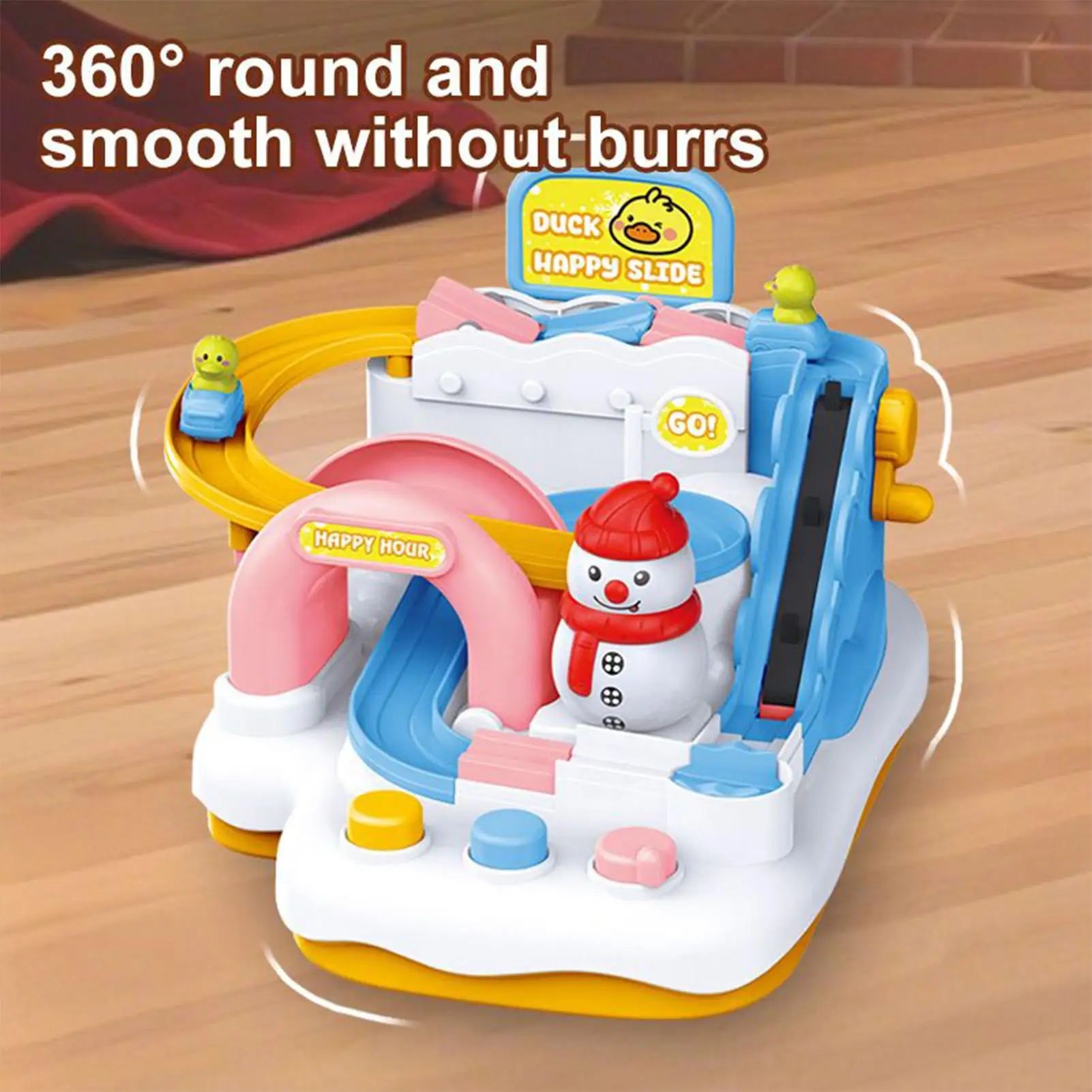 Juego de pista de carrera navideña, juguetes de vagón ferroviario Montessori, coche cerebral interactivo, juguetes para niños, Navidad, vacaciones, cumpleaños