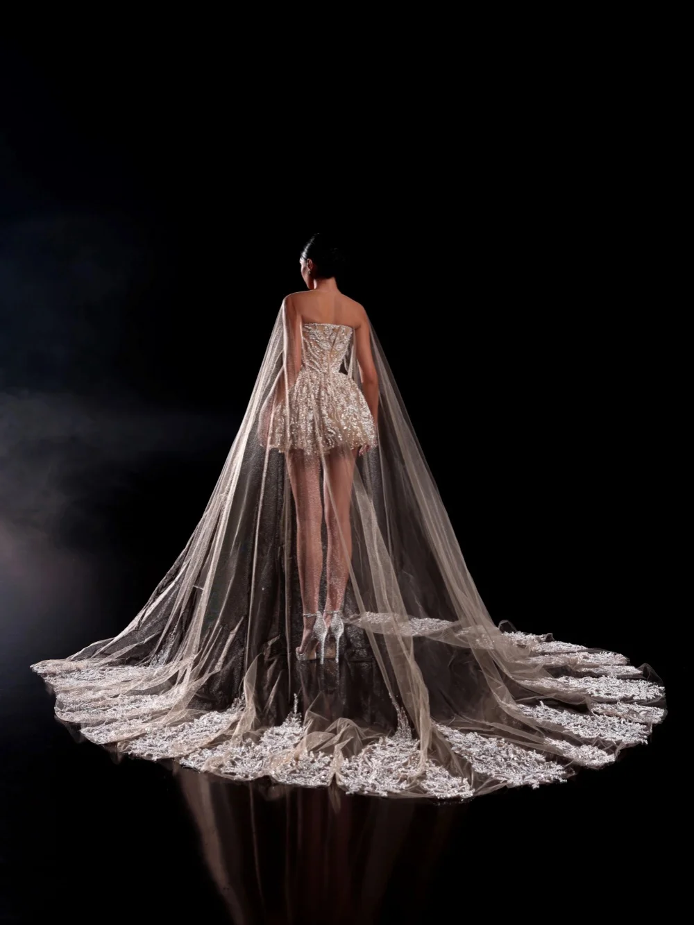 Nieuwe collectie kralen applicaties avondjurk luxe strapless mini bruiloft jurk op maat gemaakte nieuwe prachtige cocktailjurk