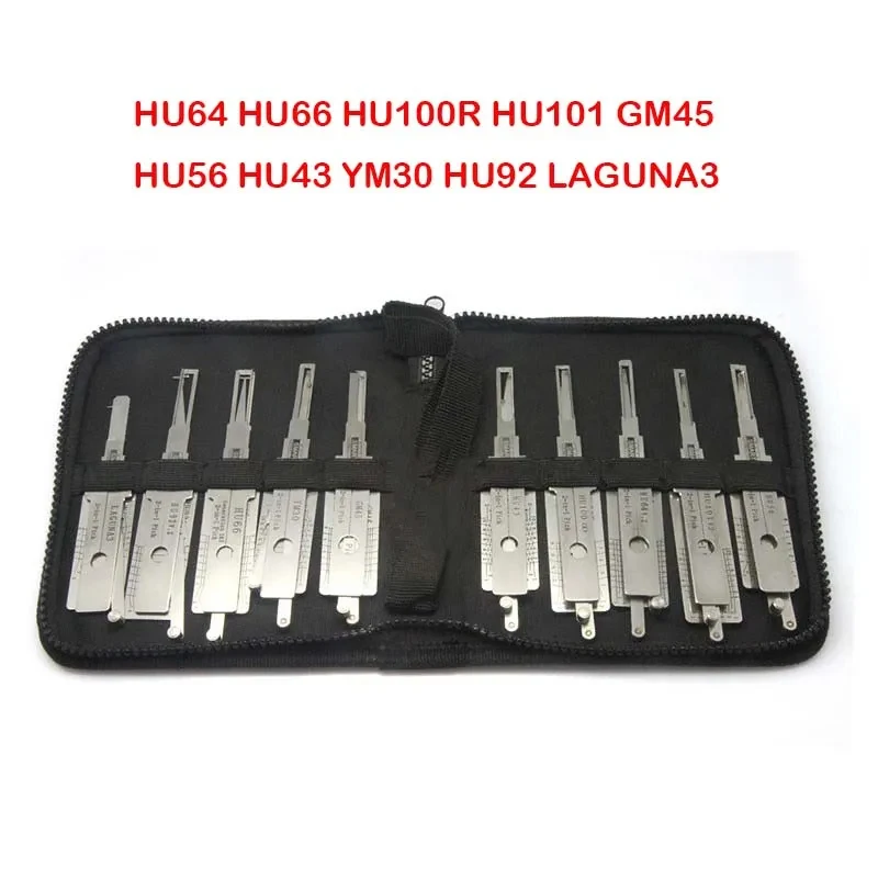 

(Sea shipping) Smart Tools European Car 10PCS HU64 HU66 HU100R HU101 GM45 HU56 HU43 YM30 HU92 LAGUNA3 2 In 1 Decoder Locksmith L