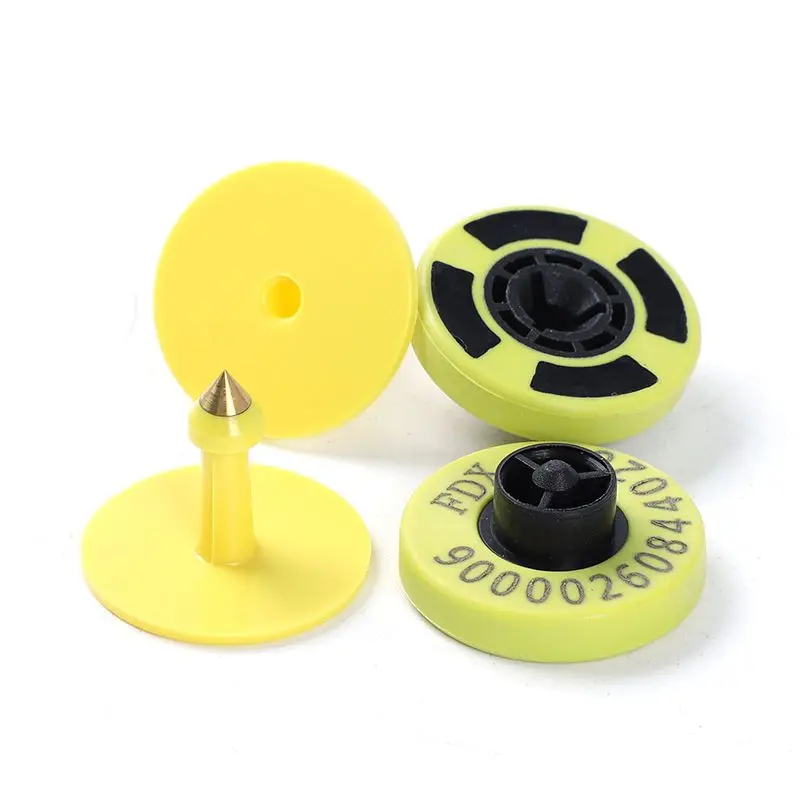 Sow breeding electronic pig ear tag EM4305 low frequency diameter 30MM electronic round ear tag, factory direct sales