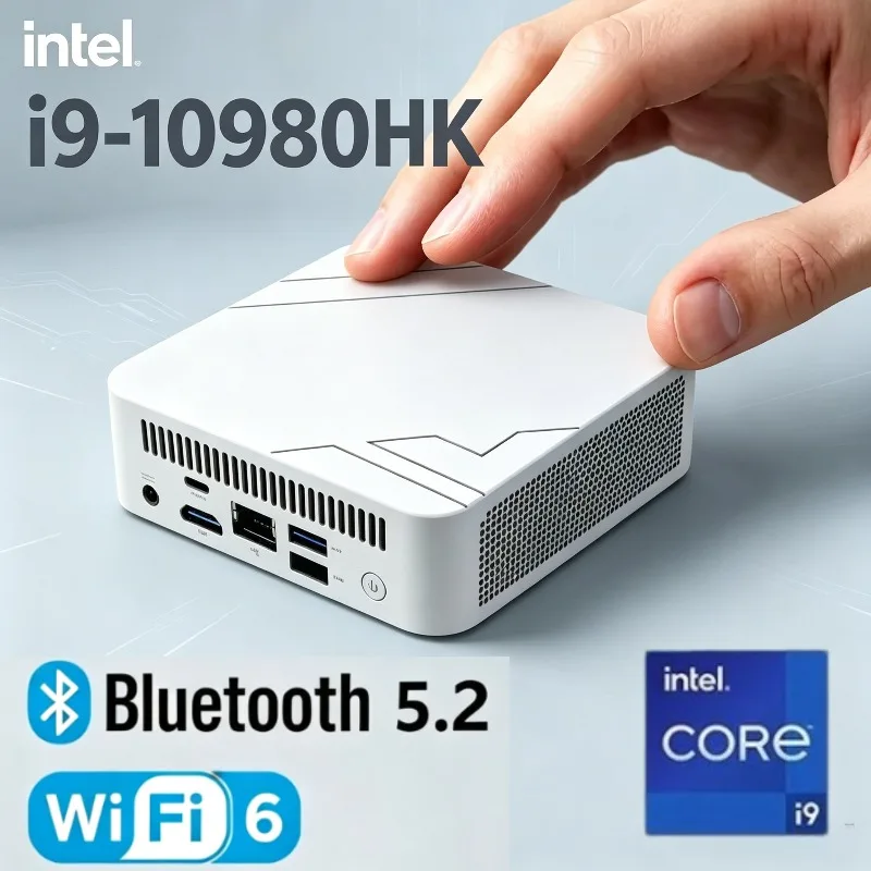High‑Performance i9 10980HK Mini Desktop PC 2026 Compact Form Factor Mini PC 16GB High-Speed RAM Portable High Performance Unit