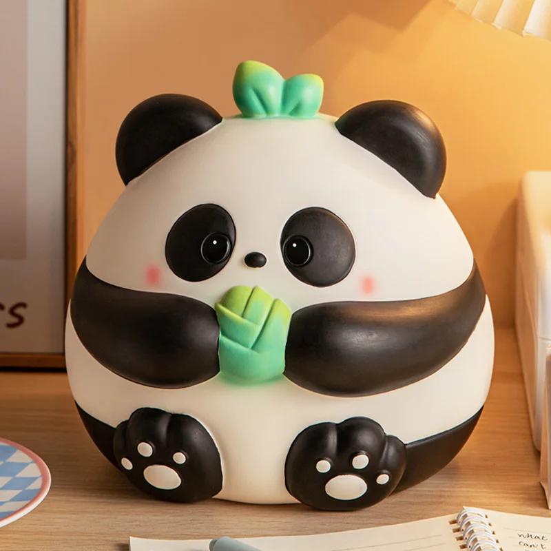 

Euro Coin Storage Piggy Bank Panda Cute Children Gift Toy Saving Secret Family Money Boxes Does Not Open Hucha Room Decoration