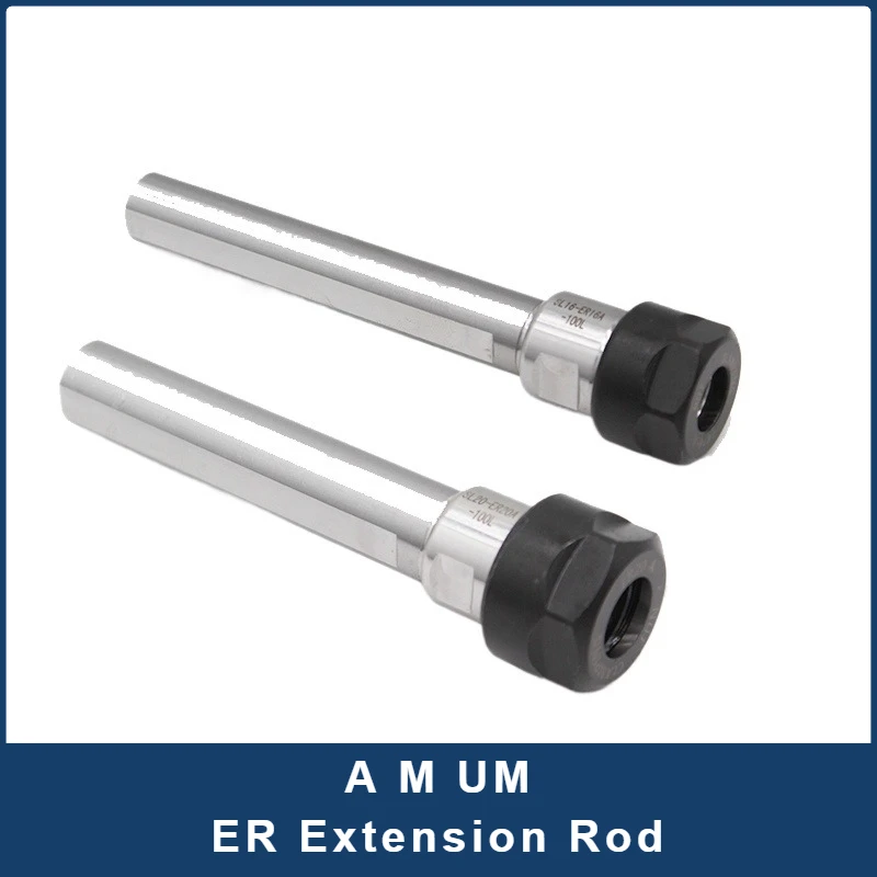 

ER Extension Rod C8 C10 C12 C16 C20 C25 C32 C40 ER8 ER11 ER16 ER20 ER25 ER32 ER Collet Chuck CNC Milling Lengthen Turning Tool