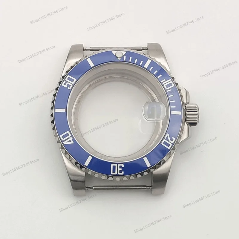 For Silver 40MM Stainless Steel Case, Mechanical Case, Watch Accessories for NH35 36 38/4R/7S