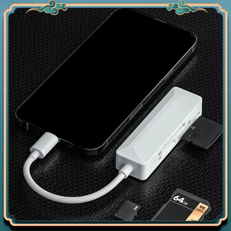 (신규)-3 In 1 카드 리더기 범용 SD TF SD 카드 리더기 USB C 고속 메모리 카드 리더기 변환기(휴대폰 노트북용)