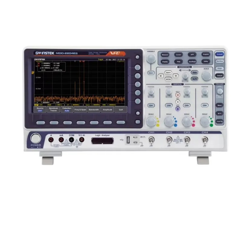 GWInstek MDO-2102EG Digital Storage Oscilloscope, Spectrum Analyzer, Dual-channel 25 Mhz Arbitrary Waveform Generator