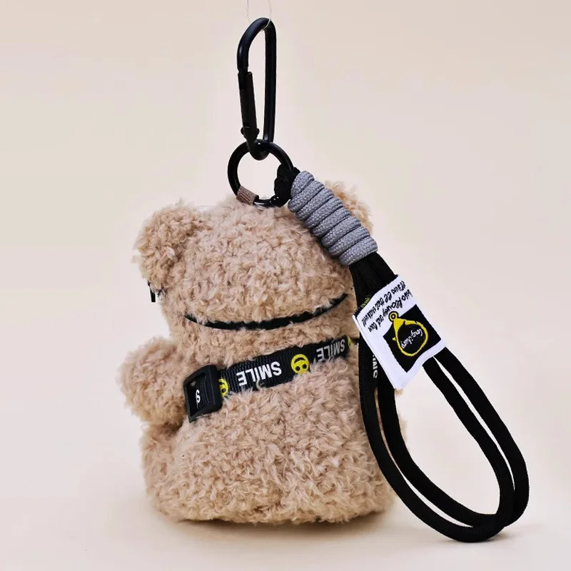 Cute Bear Keychain Flash Camera Pendant – Plush Toy Bag Charm, Cute Accessory for Bags, Backpacks, Purse, Gift