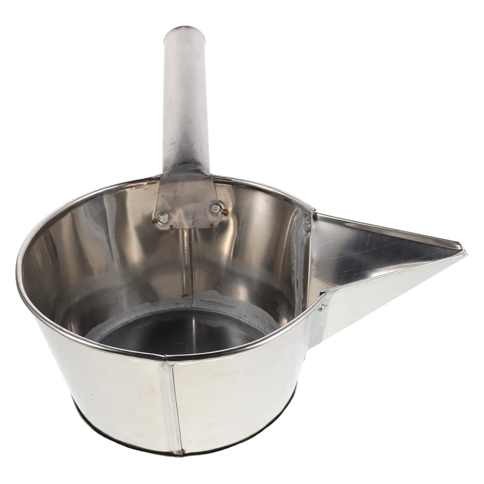 Stainless Steel Industrial Slurry Ladle 1L Water Scoop Spout Ergonomic Handle Pottery Grouting Dipper Ceramic Work Glaze Pouring