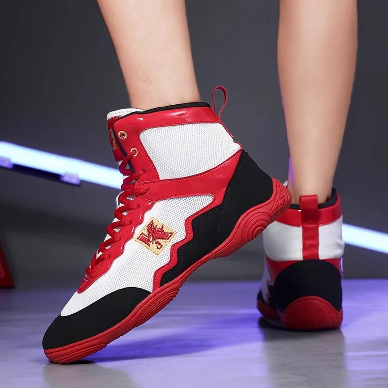 Популярные мужские и женские профессиональные дышащие кроссовки для борьбы, удобные боксерские ботинки, кроссовки, борцовская обувь