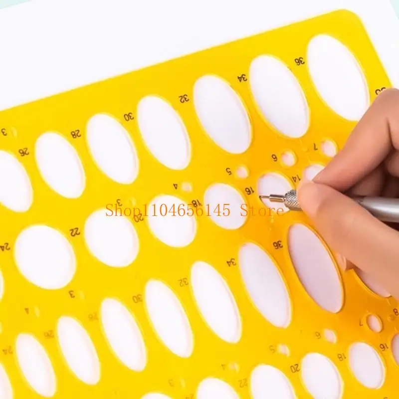 5asd قالب رسم دائرة استنسل هندسي مسطرة قوالب قياس واضحة لرسم هندسة البناء