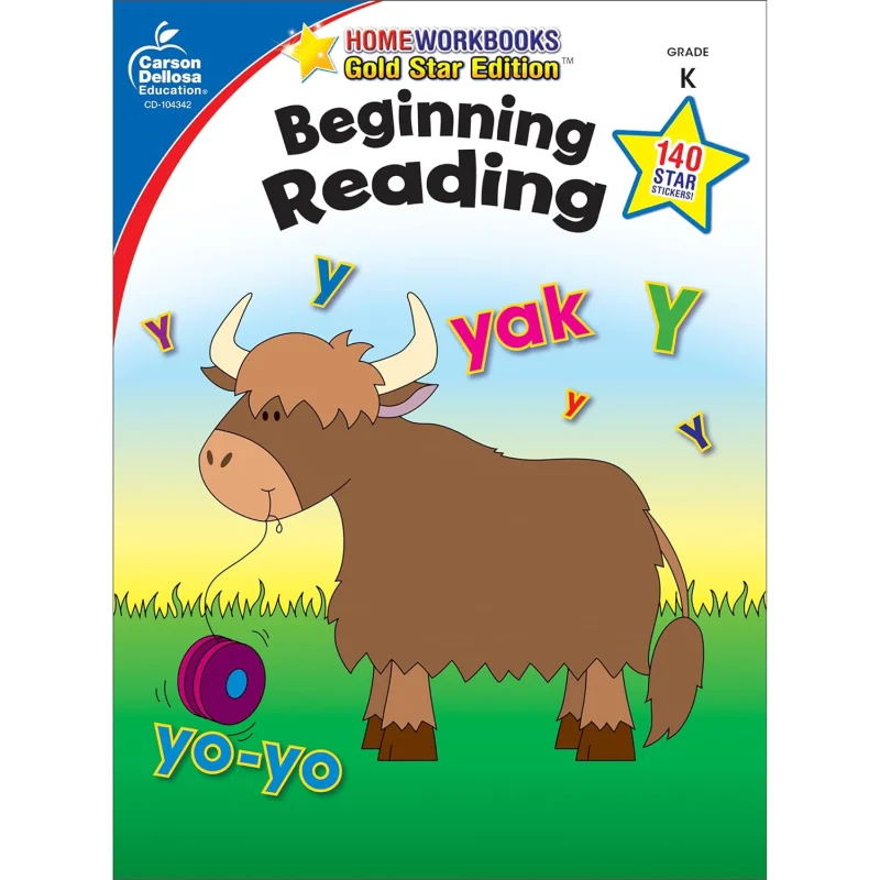 Beginning Reading Workbook Carson Dellosa Carson Dellosa Education 9781604187731 Book