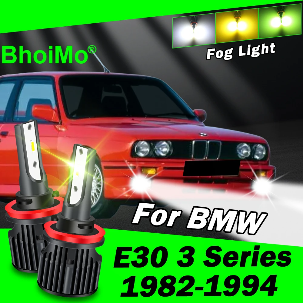 

BhoiMo Front Fog Light Lamp For BMW E30 3 Series 1982 1994 Led Bulb 1983 1984 1985 1986 1987 1988 1989 1990 1991 1992 1993